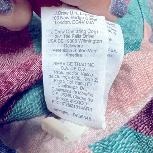 Madewell Women’s Dress Central Shirtdress in Flagstaff Stripe Linen Blend XXS - Picture 5 of 14